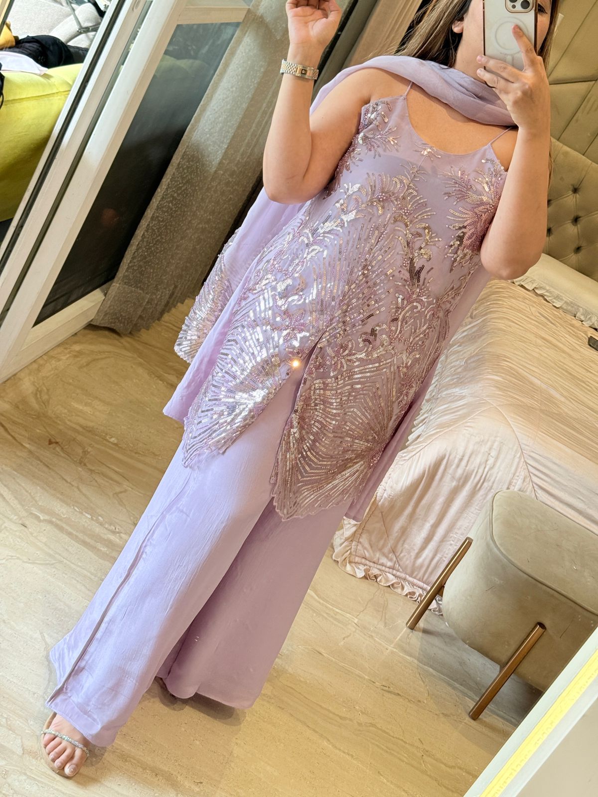 Amraya Suit Set- Purple